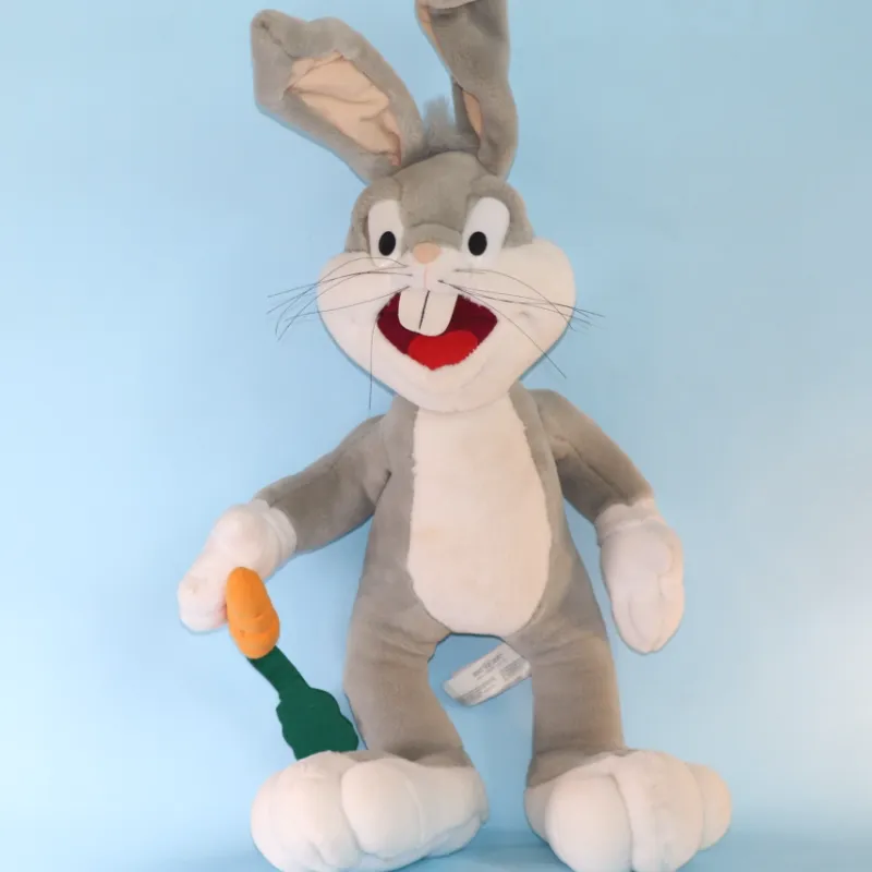 Vintage Pluche Bugs Bunny met wortel