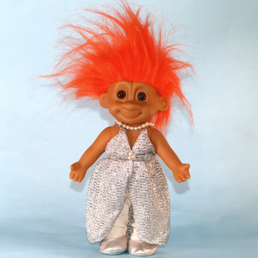 Zeldzame vondst: Vintage Russ beweegbare Tracey Troll - Glamour